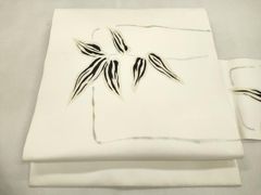 紗絽 手描き染 疋田柳と千鳥 単衣 盛夏 名古屋帯 正絹 お仕立て上り