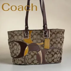Coach シグネチャー トートバッグ ブラウン