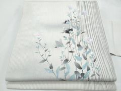F5 夏物 萩の花 刺繍 水色 付下げ 正絹 薄物 絽 紗 着物 F5 夏物 萩の花 刺繍 水色 付下げ 正絹 薄物 絽 紗 着物 - メルカリ