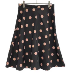 RED VALENTINO レッド ヴァレンティノ ドットスカート IR3RA0501G5 ブラック ピンク 42のサムネイル