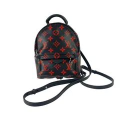 LOUIS VUITTON ルイヴィトン リュック/バックパック パームスプリングス バックパック MINI M41457 ブラック レッド系 モノグラム アンフラルージュ レディース シルバー金具 美品のサムネイル