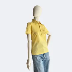 DRESSTERIOR ドレステリア 半袖ポロシャツ イエロー 日本製 綿のサムネイル