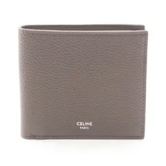 セリーヌ CELINE 二つ折り財布 バイフォールドウォレット カードホルダー 10B653GTZ09SR グレー レザー 二つ折り財布 レディース 新品のサムネイル