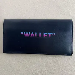 OFF-WHITE オフホワイト　イタリア製　WALLET　長財布　レザー　黒のサムネイル