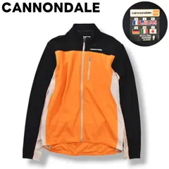 キャノンデール CANNONDALE 長袖 x ベスト 切替 2way サイクリング ジャージ シャツ ジップアップ マルチポケット LL オレンジ x ブラック スポーツ ウェア 自転車 サイクル メンズのサムネイル