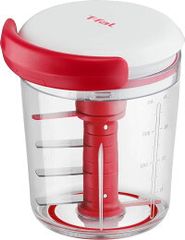 【新品】ティファール みじん切り器 手動 450ml ふたも洗える 「ハンディチョッパー&ドレッシング・ソースメーカー」K18341 レッド
