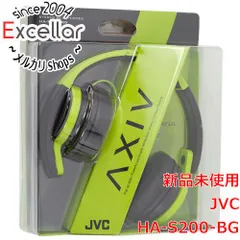 [bn:6] JVC　ステレオミニヘッドホン　HA-S200-BG　ブラック＆グリーンのサムネイル