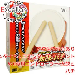 [bn:16] バンダイナムコ　Wii専用コントローラー 太鼓とバチ 元箱ありのサムネイル