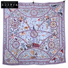 HERMES (H242502S-26) PEUPLE DU VENT (People of the Wind) Cashmere/Silk Shawl - Like New