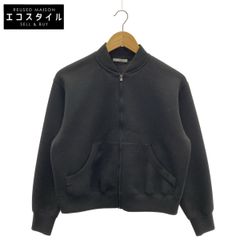 theory luxe 24AW 03-4303011 Black Rayon Blend Cropped Zip Blouson S32