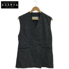ADORE 531-3250602 Black Fine Tweed Vest Size 38