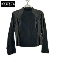 JURGEN LEHL J0163FB433 Black Silk x Cotton Jacket M