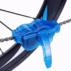 チェーンクリーナー 自転車 回すだけで簡単！ 洗浄 メンテナンス 掃除 ロードバイク クロスバイク マウンテンバイク MTB ミニベロ 折りたたみ 整備 回転 (ノーマル（ブルー）) [ノーマル（ブルー）]のサムネイル