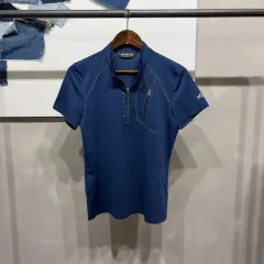 (95) MILLET レディース アウトドア 機能性 ハーフジップ 半袖 Tシャツのサムネイル