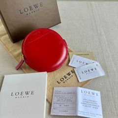 LOEWE ロエベ コースターセット 6枚 レザー カラフル 保存袋付き