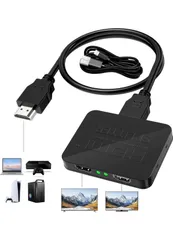 HDMI 分配器 1入力2出力【業界の技術革新-安定版】4Kx2K@60Hz/3D/HD対応のサムネイル
