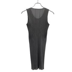 PLEATS PLEASE グレーノースリーブワンピース 2 - メルカリ