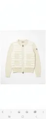 S+級 サイズ0 MONCLER ニット ダウン ジップアップ カーディガンのサムネイル