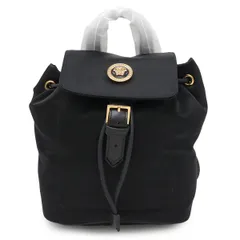 VERSACE ヴェルサーチェ ヴェルサーチ ベルサーチ メデューサ バックパック リュックサック ミニリュック ナイロン ブラック 黒 ゴールド金具のサムネイル