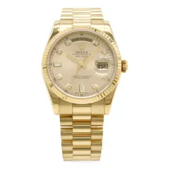 ROLEX ロレックス デイデイト シャンパン文字盤 K18YG 750YG イエローゴールド無垢 K番 メンズ AT オートマ 腕時計 118238Aのサムネイル