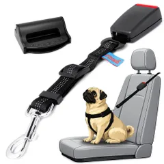 ArumawaK 犬 犬用 シートベルト 車 ペット ドライブ ハーネス リード シート 安全ベルト 車専用 バックル 全犬種対応 犬用品 ペット用品 犬グッズ 小型犬 中型犬 大型犬 ドライブベッド ドライブシート のサムネイル
