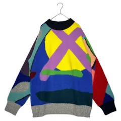 SACAI×KAWS(サカイ×カウズ) 21AW Jaqcuard Knit Pullover ジャガード プルオーバー ニット 21-02579M 2 マルチ コラボのサムネイル