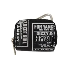 HYSTERIC GLAMOUR ヒステリックグラマー DIZZY＆MILKY コインパース コインケース カラビナ付き 01222QG04 F ブラック/ホワイト ユニセックスのサムネイル