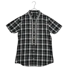 MARITHE FRANCOIS GIRBAUD(マリテフランソワジルボー) 00's Press Check Short Sleeve Shirt 00年代 プレス チェック 半袖 シャツ M6-5351 M ブラック×ホワイトのサムネイル
