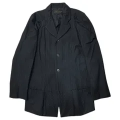 COMME des GARCONS(コムデギャルソン) 92aw  Modified striped 3B tailored jacket 変形 ストライプ 3B テーラードジャケット GJ-11007M M ダークネイビー AD1992のサムネイル