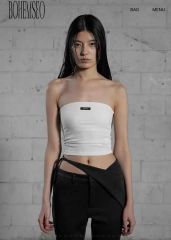 BOHEMSEO BASIC TUBE TOP チューブトップ black - メルカリ