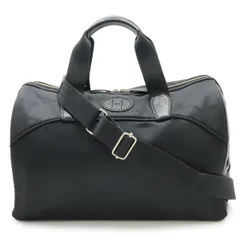 HERMES エルメス サックシアン ドッグキャリー ペット用キャリーバッグ ボストンバッグ 2WAY ショルダーバッグ トワルシェブロン レザー ブラックのサムネイル