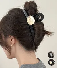 【日本倉庫即納】 ヘアクリップ レディース メタル飾り