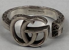 星野源 GUCCI リング ダブルG キーモチーフ カットアウト #16 星野源様専用 GUCCI リング ダブルG キーモチーフ カットアウト #16
