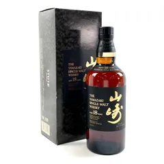 【東京都内限定お届け】 サントリー SUNTORY 山崎 18年 シングルモルト 700ml 国産ウイスキー 【古酒】のサムネイル