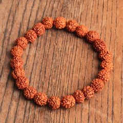ルドラクシャブレスレット トップ3ムキ - メルカリ
