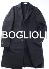 BOGLIOLI ネイビーチェスターコート - メルカリ