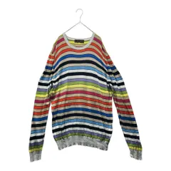 ETRO(エトロ) Multi-Border Crew Neck Knit マルチボーダー クルーネック ニット 2XL マルチカラーのサムネイル