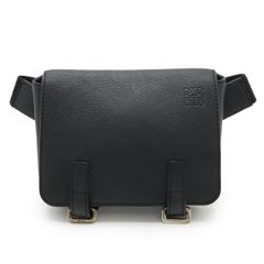 LOEWE ロエベ メッセンジャーバッグ サコッシュ ガセットフラット 黒
