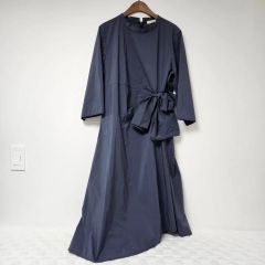 現行品♡マックスマーラ ロングワンピース ベルトリボン ネイビー 38