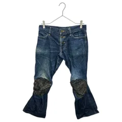Christopher Nemeth(クリストファーネメス) 00's Yellow-Stitch Cropped Denim Pants イエローステッチ クロップド デニム パンツ 733 S インディゴ×ブラック×イエローのサムネイル