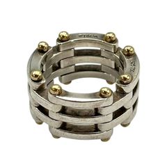 Tiffany Gate Link リング 15号 コンビ SV925/K18 - メルカリ