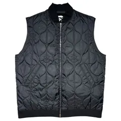 A BATHING APE(アベイシングエイプ) 90's face quilted down vest フェイズ キルティング ダウン ベスト L ブラック 初期 90年代のサムネイル