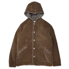 GOODENOUGH(グッドイナフ) 00's  Corduroy Boa Hooded Jacket コーデュロイ ボア フーデット ジャケット L ブラウンのサムネイル
