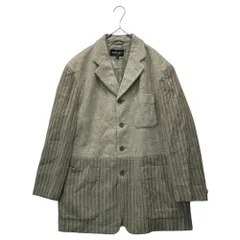 allegri(アレグリ) 90's Sleeve and Hem Contrast Wool 4-Button Jacket 90年代 袖 裾 切替 ウール 4ボタン ジャケット 4FR24-565-40 M ライトグレーのサムネイル