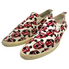 COMME des GARCONS HOMME PLUS(コムデギャルソンオムプリュス) 06SS ローリング ストーンズ リップ＆タン ドット プリント スリッポン JQ20A1 27.0cm アイボリー×レッド スニーカー コラボのサムネイル