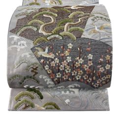 【美品】前田仁仙 正絹 全通袋帯 作家物 更紗 変わり市松 落款有 美品】前田仁仙 正絹 全通袋帯 作家物 更紗 変わり市松 落款有 - メルカリ
