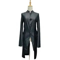 COMME des GARCONS(コムデギャルソン) 07AW BIG-Button Mixed-Fabric Stretch Coat デカボタン 異素材切替 ストレッチ コート GT-J050 S ブラック AD2007 ジャケット ワンピースのサムネイル