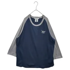 m&m CUSTOM PERFORMANCE × UNRIVALED(エムアンドエム × アンライバルド) Chest Logo Backster Crewneck T-Shirt 胸ロゴ バックスター 半袖 Tシャツ M ネイビー×グレーのサムネイル