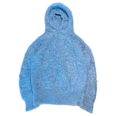 TAO(タオ) 23AW Pullover Mohair Hoodie Knit プルオーバー モヘヤ フーディー ニット ライトブルー コムデギャルソンのサムネイル