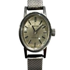 OMEGA オメガ ジュネーブ SS シルバー文字盤 手巻き レディース腕時計